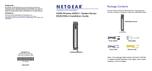 NETGEAR N300 Wireless ADSL2+ Modem Router DGN2200v4