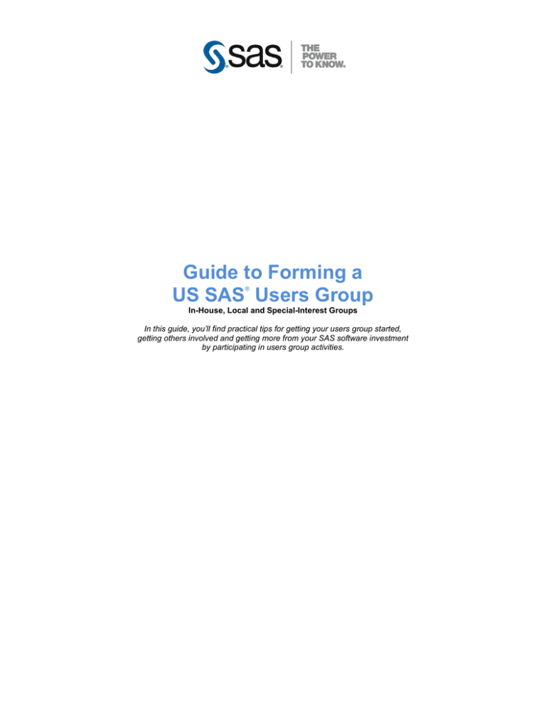 guide-to-forming-a-us-sas-users-group