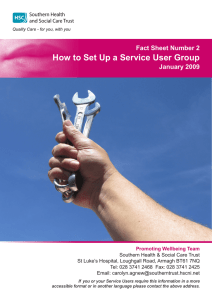How to Set Up a Service User Group