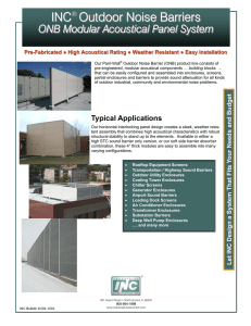 INC® Outdoor Noise Barriers