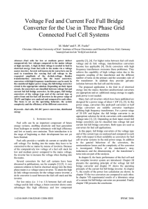 Voltage Fed and Current Fed Full Bridge Converter for the Use in