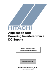 Powering Inverters from a DC Supply