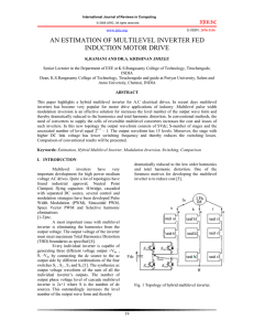 AN ESTIMATION OF MULTILEVEL INVERTER FED INDUCTION