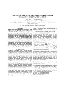 partial discharge amplitude distribution for the evaluation of