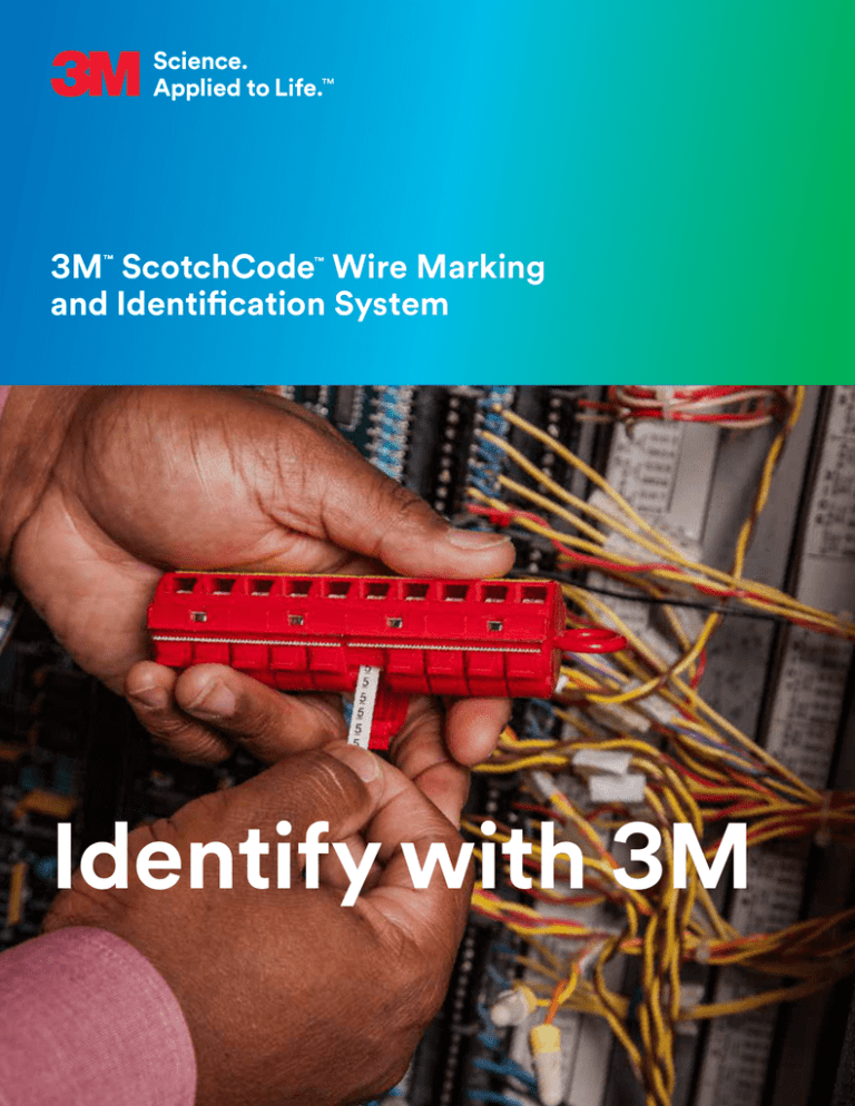 3M™ ScotchCode™ Wire Marker Tape Dispenser with Tape STD-0-9 —