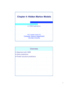 Chapter 4: Hidden Markov Models