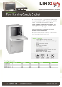 Floor Standing Console Cabinet