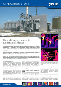 Thermal imaging cameras for substation monitoring
