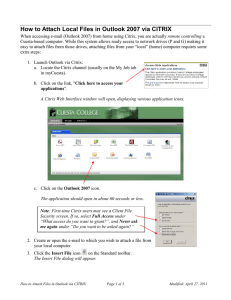 How to Attach Local Files in Outlook 2007 via CITRIX