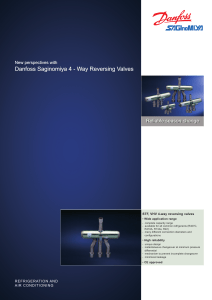 Danfoss Saginomiya 4 way reversing valves