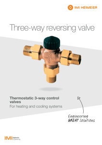 Three-way reversing valve - IMI Hydronic Engineering