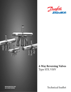 4-Way Reversing Valves Type STF, VHV - Air