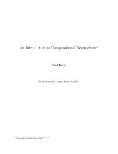An Introduction to Computational Neuroscience