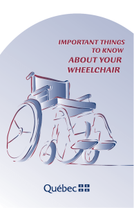 Important things to know about your wheelchair