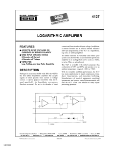 Logarithmic Amplifier