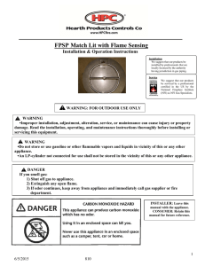 Flame Sense - Hearth Products Controls Co.