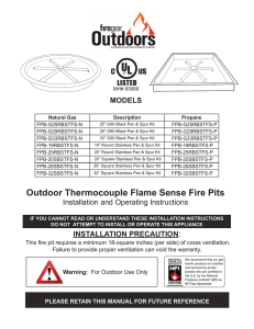 Outdoor Thermocouple Flame Sense Fire Pits