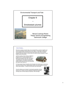 Chapter 8 – Smokestack plumes - Thayer School of Engineering at