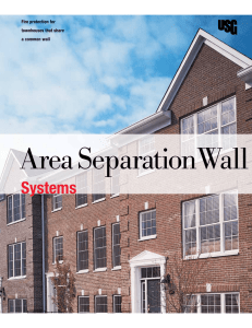 USG Area Separation Wall Systems Brochure (English)
