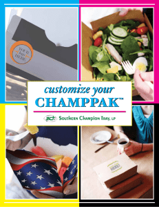 customize your CHAMPPAK™ customize your CHAMPPAK