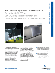 The General Purpose Optical Bench (GPOB) for the