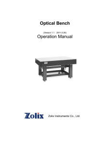 Optical Bench Operation Manual