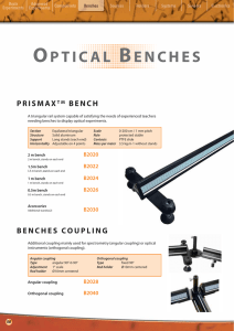 benches - Optics