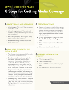 8 steps for Getting Media coverage