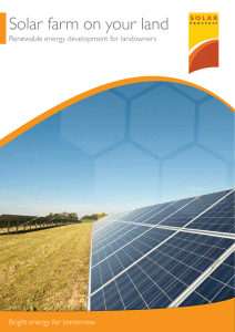 Solar farm on your land