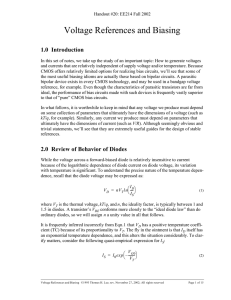 Voltage References and Biasing