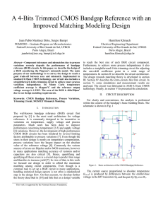 A 4-Bits Trimmed CMOS Bandgap Reference with an