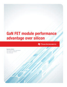 GaN FET module performance advantage over