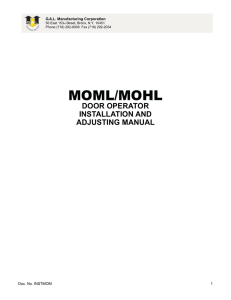 MOML/MOHL - GAL Manufacturing Corp.