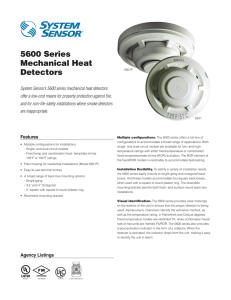 5600 Series Mechanical Heat Detectors