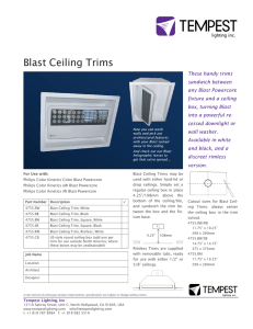 Blast Ceiling Trims