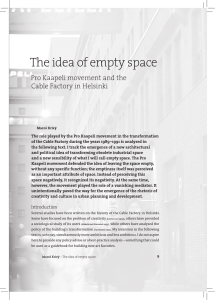 The idea of empty space