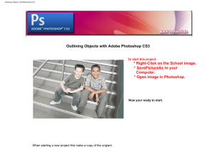 Outlining Objects with Photoshop CS3