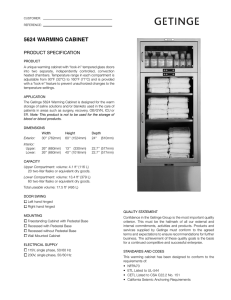 5624 warming cabinet