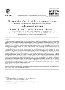 Determination of the size of the representative