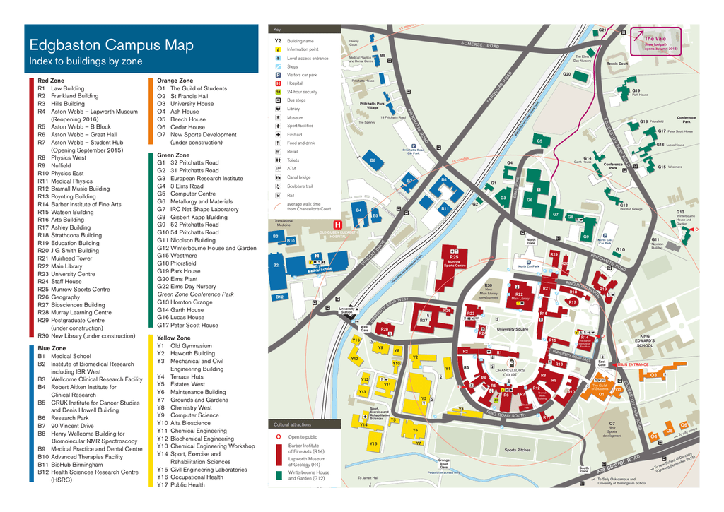 University Of Birmingham Campus Map - Campus Map