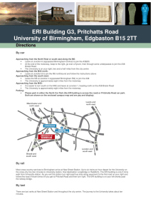 Directions-to-ERI-PDF - University of Birmingham