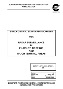 radar surveillance in en-route airspace and major terminal areas