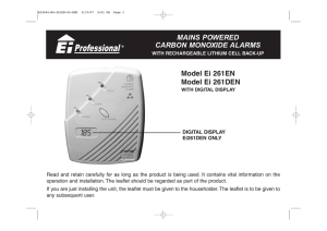 Model Ei 261EN Model Ei 261DEN MAINS POWERED