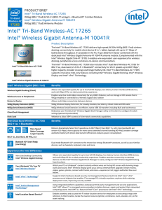 Intel® Tri-Band Wireless