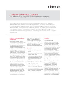 Cadence Schematic Capture - EUROPRACTICE Software Service