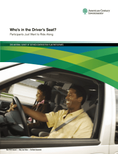 Who`s in the Driver`s Seat? - American Century Investments