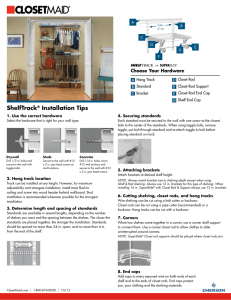 ShelfTrack® Installation Tips