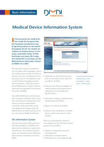 Medical Device Information System