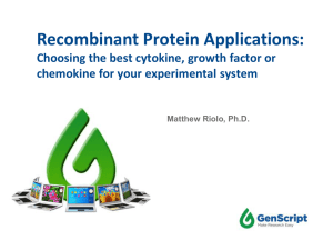 Recombinant Protein Applications