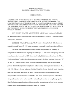 1 hampden township cumberland county, pennsylvania ordinance